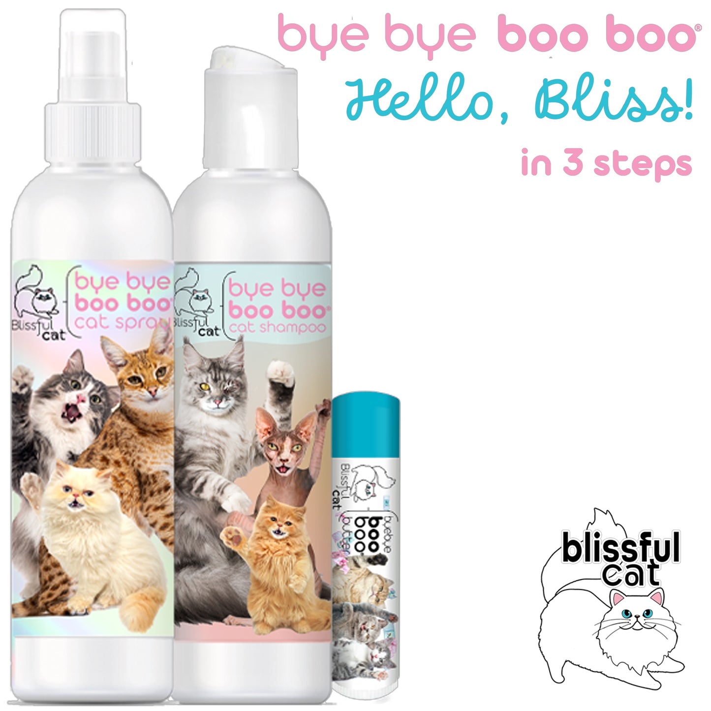 Bye Bye Boo Boo® Hello Bliss Combo Kit for Cats
