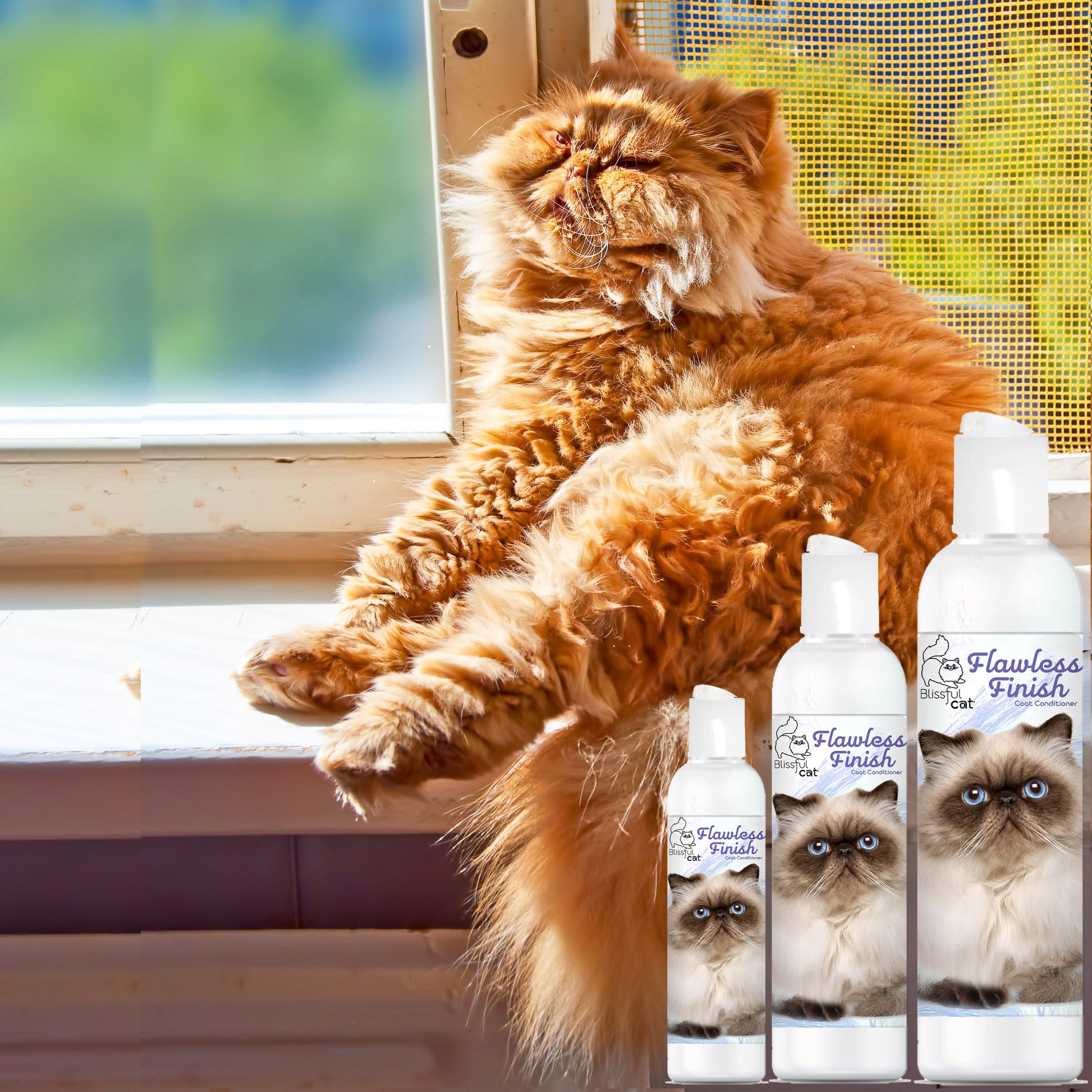 Flawless Finish Cat Coat Conditioner tames wild coats