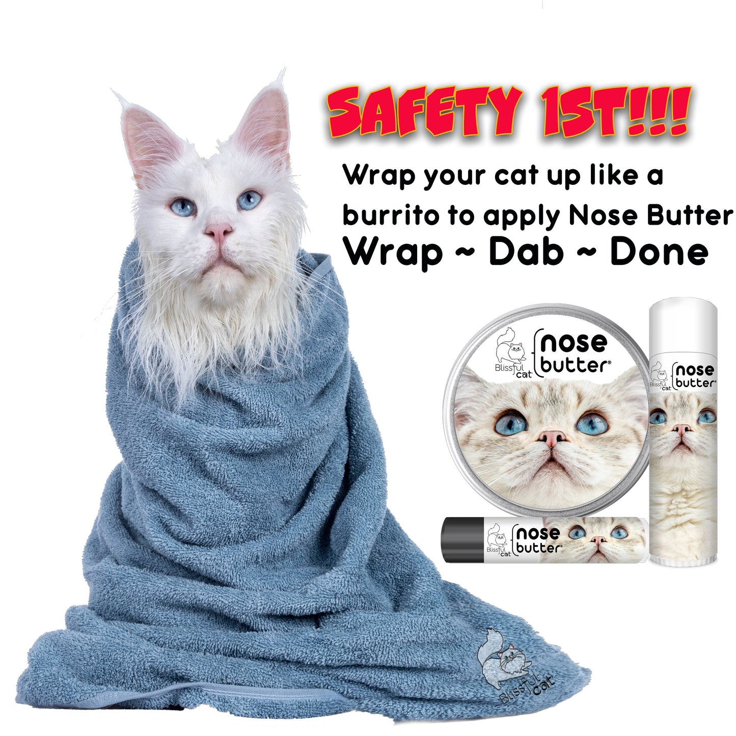 Blissful Nose Butter® | Moisturizes Dry, Rough Cat Noses