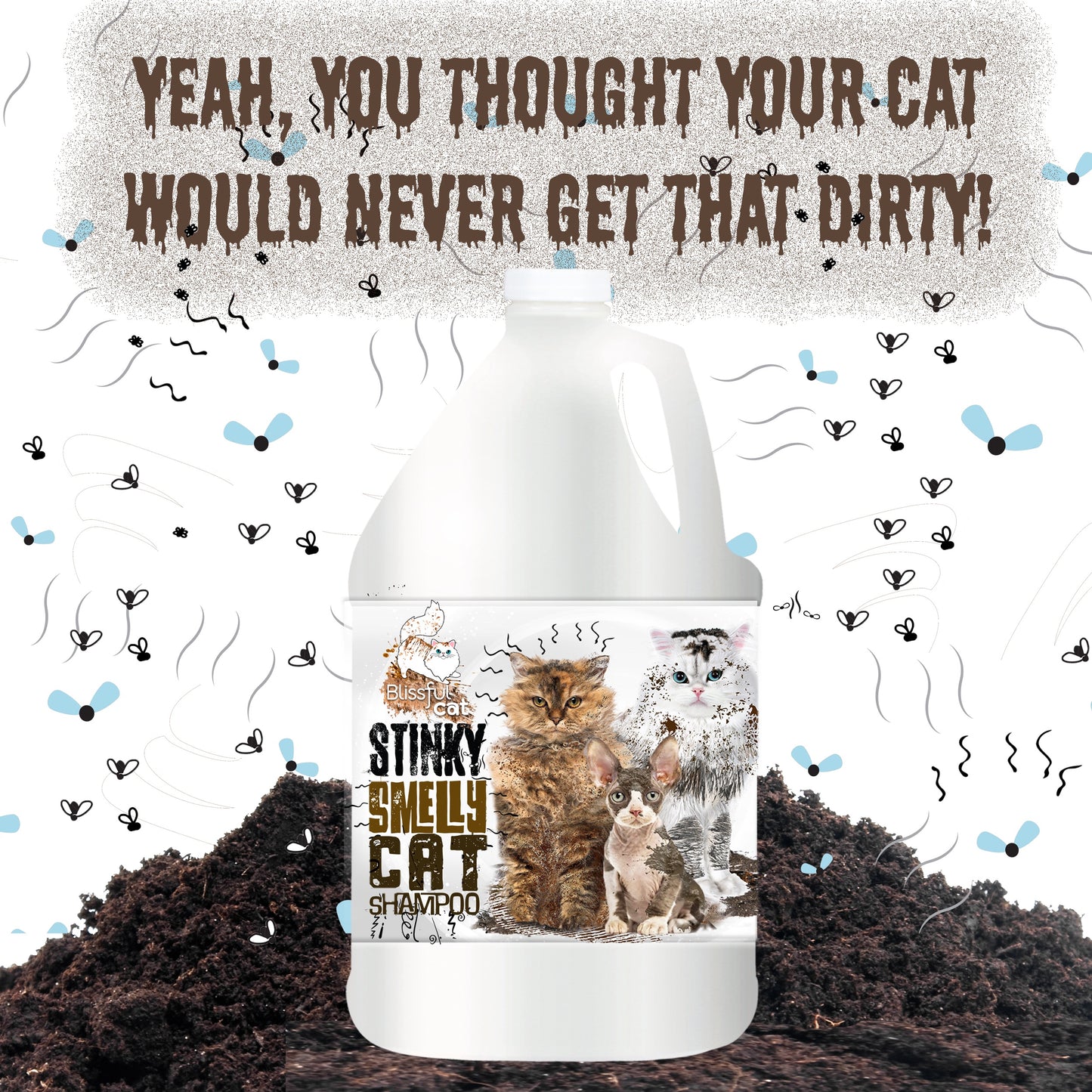 Stinky, Smelly Cat Shampoo