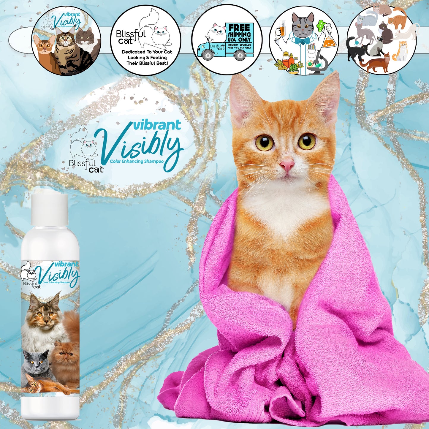Visibly Vibrant Cat Shampoo