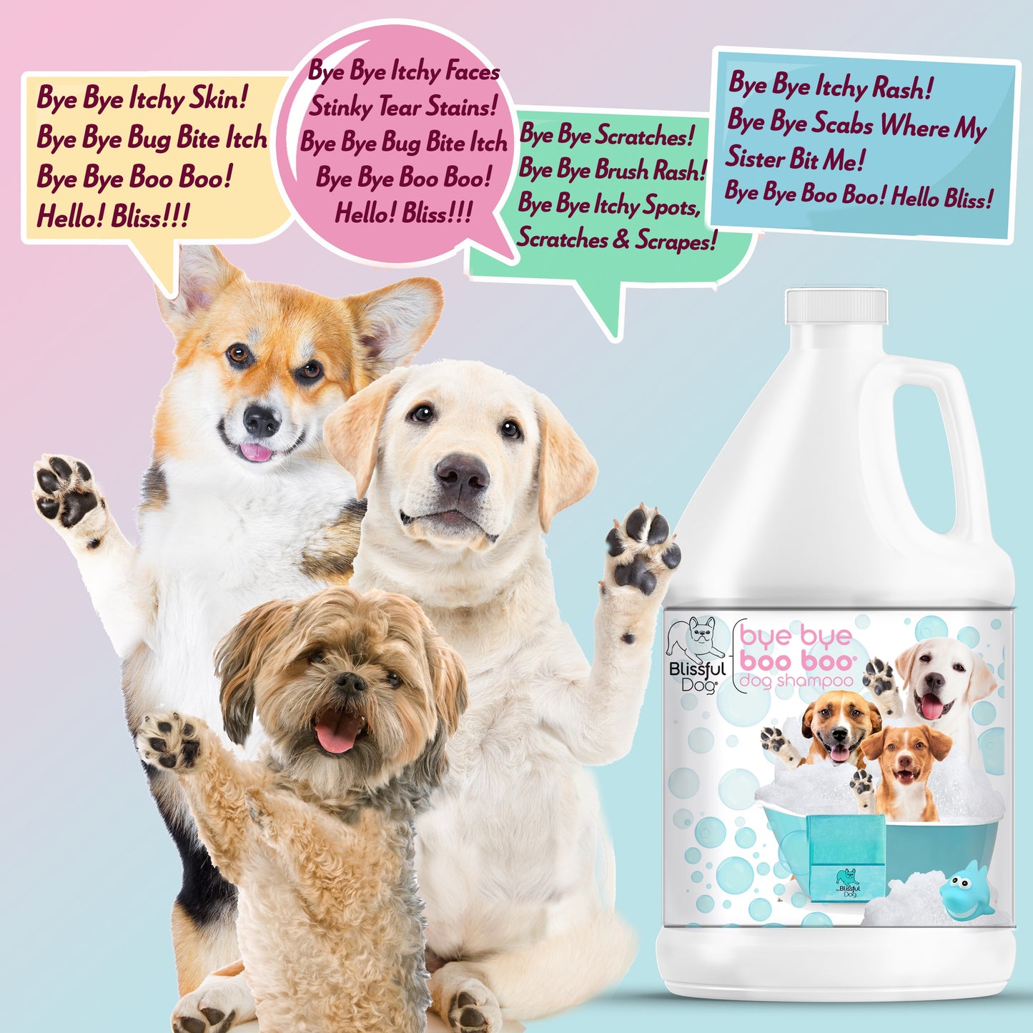Bye Bye Boo Boo® Dog Shampoo & Bar Soap
