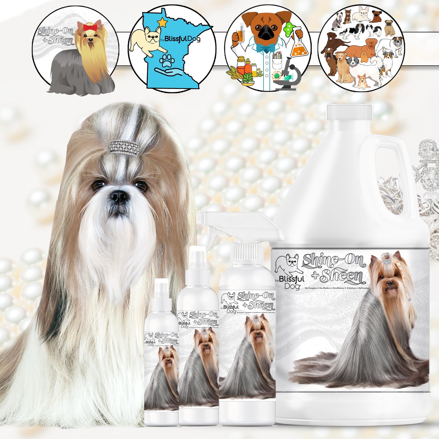 Shine-On+Sheen Dog De-Tangling Coat Spray