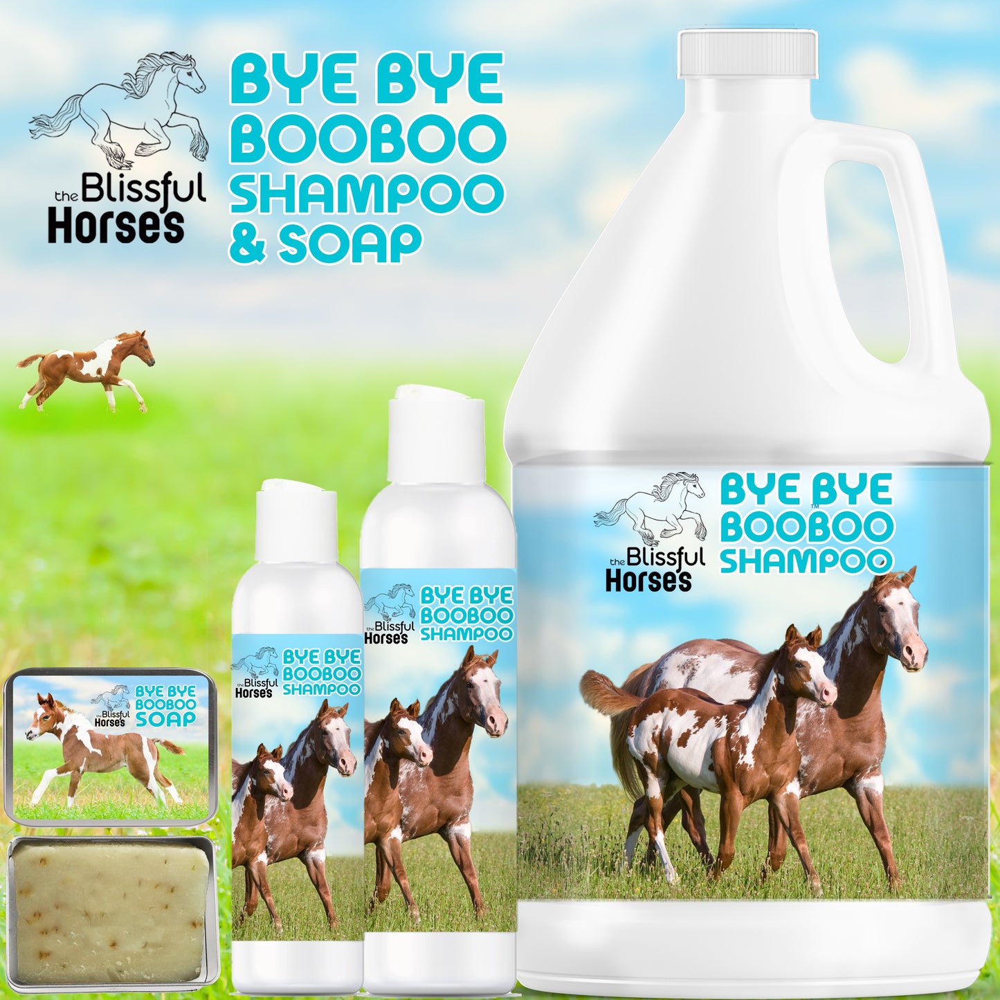 Bye Bye Boo Boo® Horse Shampoo & Soap