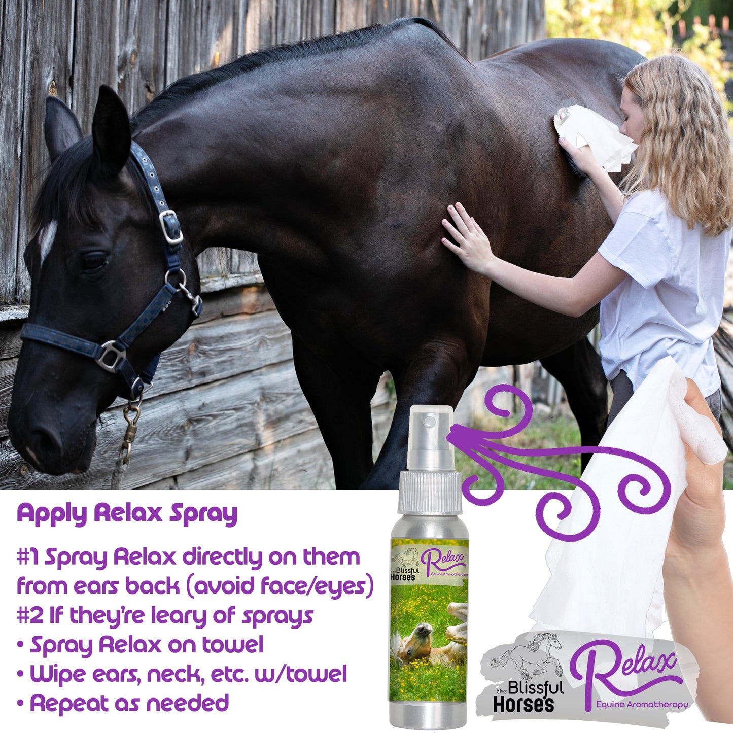 Relax Horse Aromatherapy Calms Spooked, High Strung Horses
