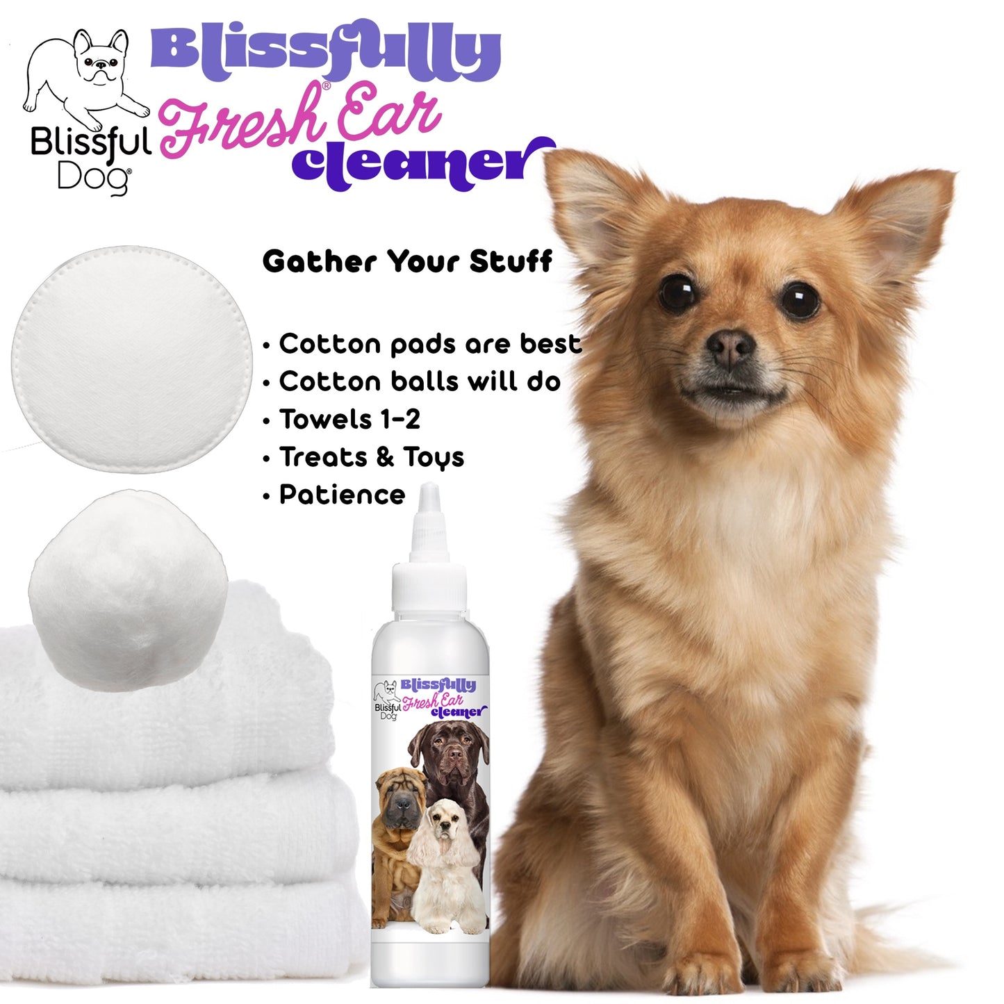 Blissfully Fresh® Dog Ear Cleaner