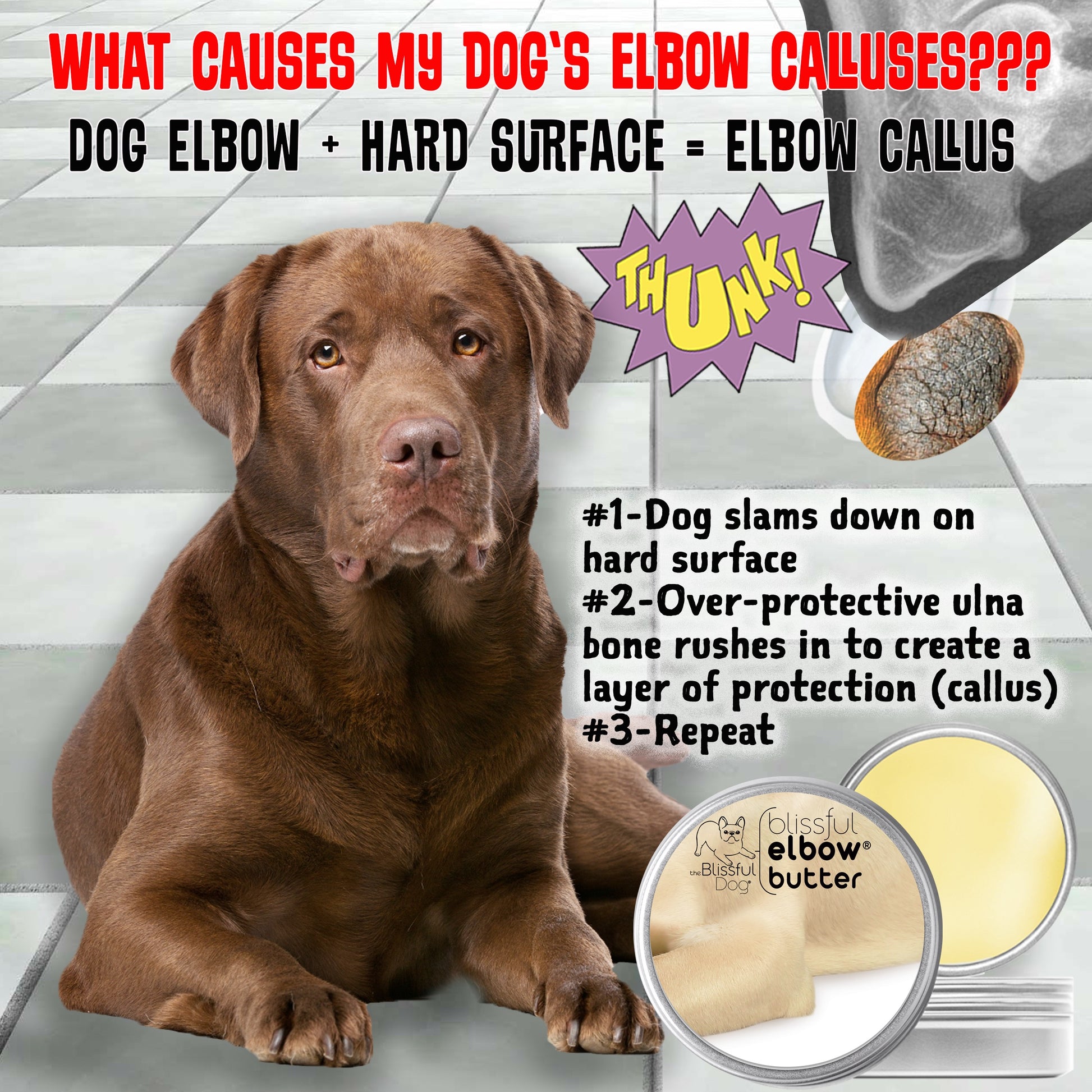 dog elbow butter